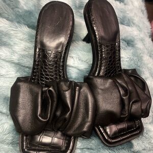 Elegant Black Women's Slide Sandals